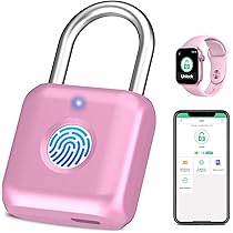Fingerprint Padlock eLinkSmart Gym Locker Lock for Girls